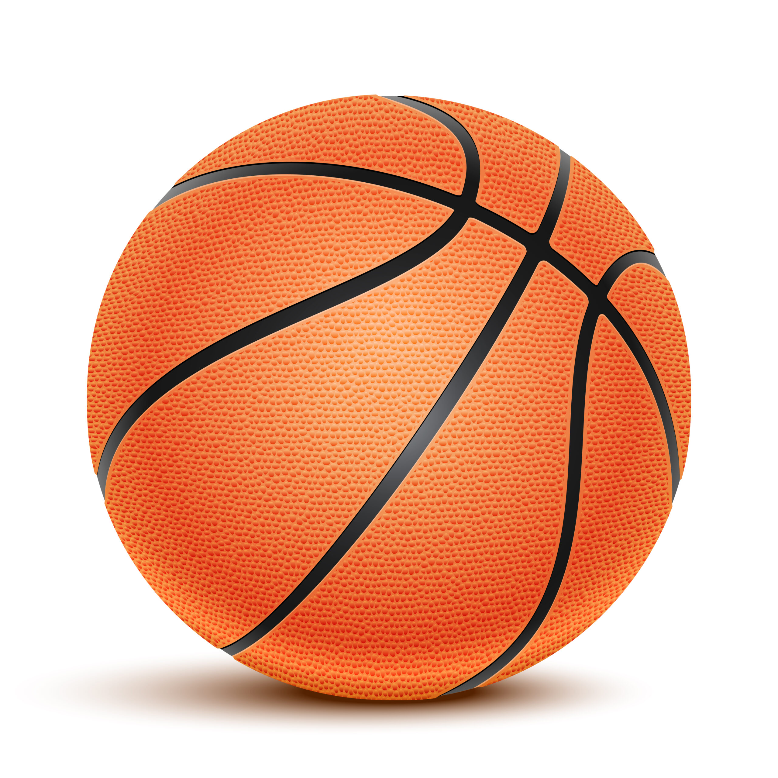Vector Basketball isolated on a white background. Fitness symbol